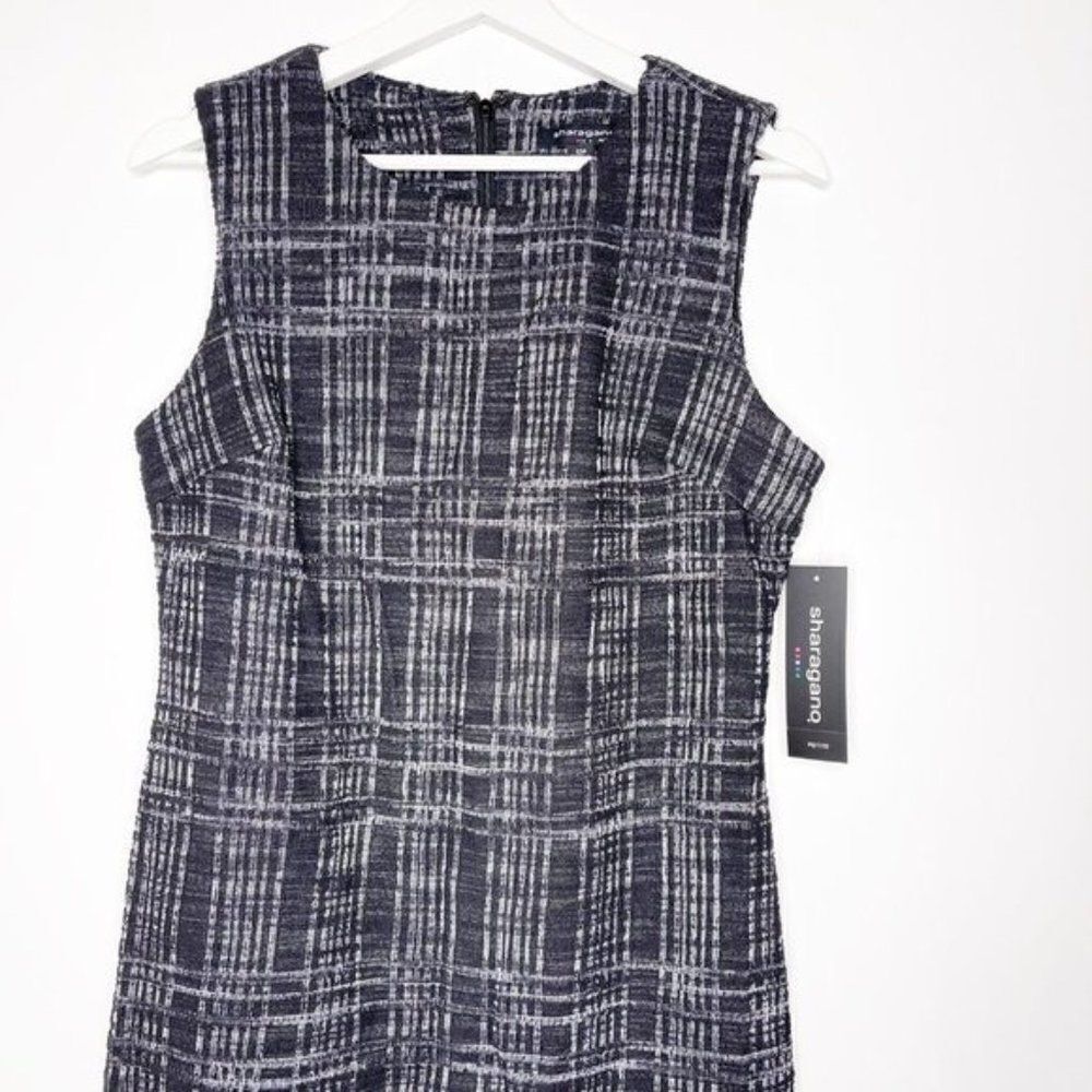 SHARAGANO Knit Printed Sheath Dress - Picture 2 of 7